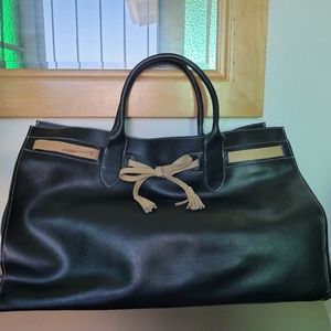 🦄  Mitzi Baker Black Leather Tote